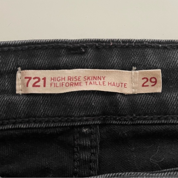 Levis 721’s high rise skinny grey Size 29 - Picture 1 of 3